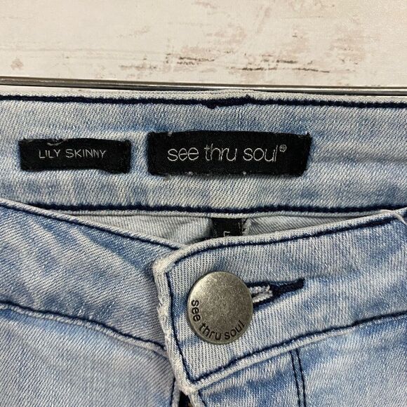 See Thru Soul Lily Skinny Jeans - Picture 4 of 7
